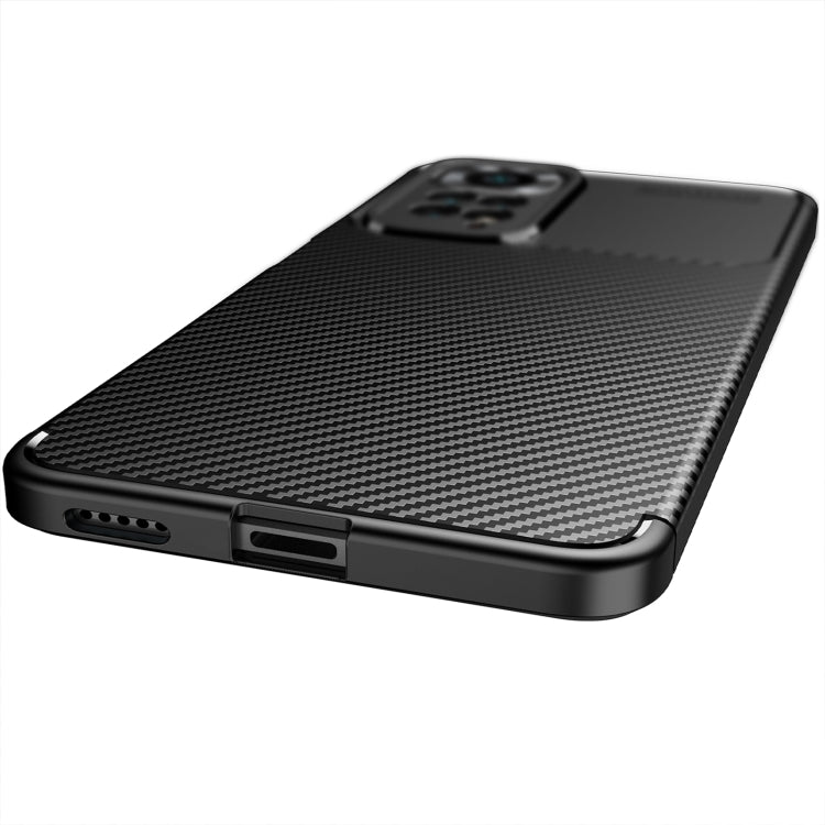 Carbon Fiber Texture Shockproof TPU Phone Case, For Xiaomi Redmi Note 11 Pro Overseas Version(Precise Hole), For Xiaomi Poco X4 Pro 5G