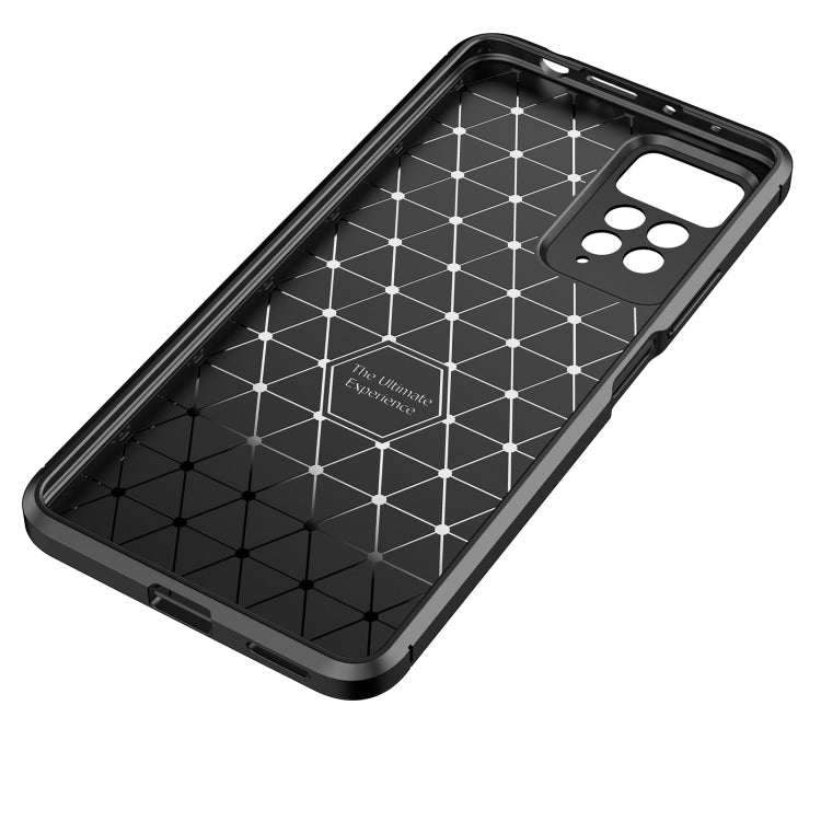 Carbon Fiber Texture Shockproof TPU Phone Case, For Xiaomi Redmi Note 11 Pro Overseas Version(Precise Hole)