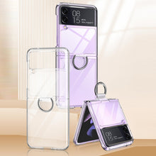 Load image into Gallery viewer, PC + PVC Ring Phone Case, For Samsung Galaxy Z Flip3 5G