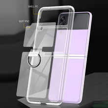 Load image into Gallery viewer, PC + PVC Ring Phone Case, For Samsung Galaxy Z Flip3 5G