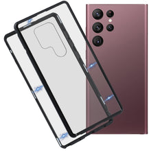Load image into Gallery viewer, HD Magnetic Metal Tempered Glass Phone Case, For Samsung Galaxy S22 Ultra 5G