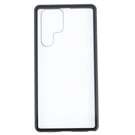 HD Magnetic Metal Tempered Glass Phone Case, For Samsung Galaxy S22 Ultra 5G