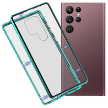 Load image into Gallery viewer, HD Magnetic Metal Tempered Glass Phone Case, For Samsung Galaxy S22 Ultra 5G
