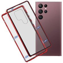 Load image into Gallery viewer, HD Magnetic Metal Tempered Glass Phone Case, For Samsung Galaxy S22 Ultra 5G