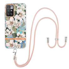 Load image into Gallery viewer, Flowers Series TPU Phone Case with Lanyard, For Xiaomi Redmi 10, For Xiaomi Redmi Note 10 Pro Max / Note 10 Pro, For Xiaomi Redmi Note 10s / Note 10 4G, For Xiaomi Redmi Note 11 5G / Poco M4 Pro 5G, For Xiaomi Redmi Note 11 Pro / Redmi Note 11 Pro+    ...