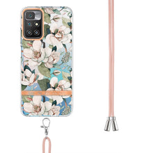 Load image into Gallery viewer, Flowers Series TPU Phone Case with Lanyard, For Xiaomi Redmi 10, For Xiaomi Redmi Note 10 Pro Max / Note 10 Pro, For Xiaomi Redmi Note 10s / Note 10 4G, For Xiaomi Redmi Note 11 5G / Poco M4 Pro 5G, For Xiaomi Redmi Note 11 Pro / Redmi Note 11 Pro+    ...