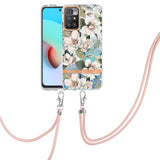 Flowers Series TPU Phone Case with Lanyard, For Xiaomi Redmi 10, For Xiaomi Redmi Note 10 Pro Max / Note 10 Pro, For Xiaomi Redmi Note 10s / Note 10 4G, For Xiaomi Redmi Note 11 5G / Poco M4 Pro 5G, For Xiaomi Redmi Note 11 Pro / Redmi Note 11 Pro+    ...
