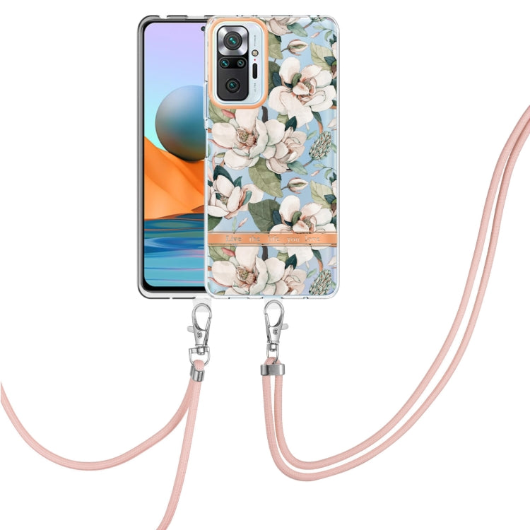 Flowers Series TPU Phone Case with Lanyard, For Xiaomi Redmi 10, For Xiaomi Redmi Note 10 Pro Max / Note 10 Pro, For Xiaomi Redmi Note 10s / Note 10 4G, For Xiaomi Redmi Note 11 5G / Poco M4 Pro 5G, For Xiaomi Redmi Note 11 Pro / Redmi Note 11 Pro+    ...