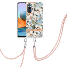 Load image into Gallery viewer, Flowers Series TPU Phone Case with Lanyard, For Xiaomi Redmi 10, For Xiaomi Redmi Note 10 Pro Max / Note 10 Pro, For Xiaomi Redmi Note 10s / Note 10 4G, For Xiaomi Redmi Note 11 5G / Poco M4 Pro 5G, For Xiaomi Redmi Note 11 Pro / Redmi Note 11 Pro+    ...