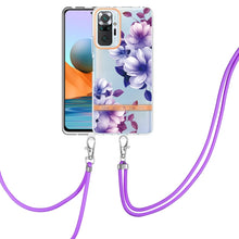 Load image into Gallery viewer, Flowers Series TPU Phone Case with Lanyard, For Xiaomi Redmi 10, For Xiaomi Redmi Note 10 Pro Max / Note 10 Pro, For Xiaomi Redmi Note 10s / Note 10 4G, For Xiaomi Redmi Note 11 5G / Poco M4 Pro 5G, For Xiaomi Redmi Note 11 Pro / Redmi Note 11 Pro+    ...