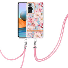 Load image into Gallery viewer, Flowers Series TPU Phone Case with Lanyard, For Xiaomi Redmi 10, For Xiaomi Redmi Note 10 Pro Max / Note 10 Pro, For Xiaomi Redmi Note 10s / Note 10 4G, For Xiaomi Redmi Note 11 5G / Poco M4 Pro 5G, For Xiaomi Redmi Note 11 Pro / Redmi Note 11 Pro+    ...