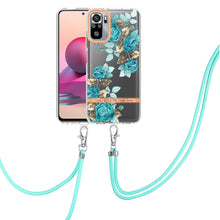 Load image into Gallery viewer, Flowers Series TPU Phone Case with Lanyard, For Xiaomi Redmi 10, For Xiaomi Redmi Note 10 Pro Max / Note 10 Pro, For Xiaomi Redmi Note 10s / Note 10 4G, For Xiaomi Redmi Note 11 5G / Poco M4 Pro 5G, For Xiaomi Redmi Note 11 Pro / Redmi Note 11 Pro+    ...