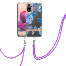 Load image into Gallery viewer, Flowers Series TPU Phone Case with Lanyard, For Xiaomi Redmi 10, For Xiaomi Redmi Note 10 Pro Max / Note 10 Pro, For Xiaomi Redmi Note 10s / Note 10 4G, For Xiaomi Redmi Note 11 5G / Poco M4 Pro 5G, For Xiaomi Redmi Note 11 Pro / Redmi Note 11 Pro+    ...