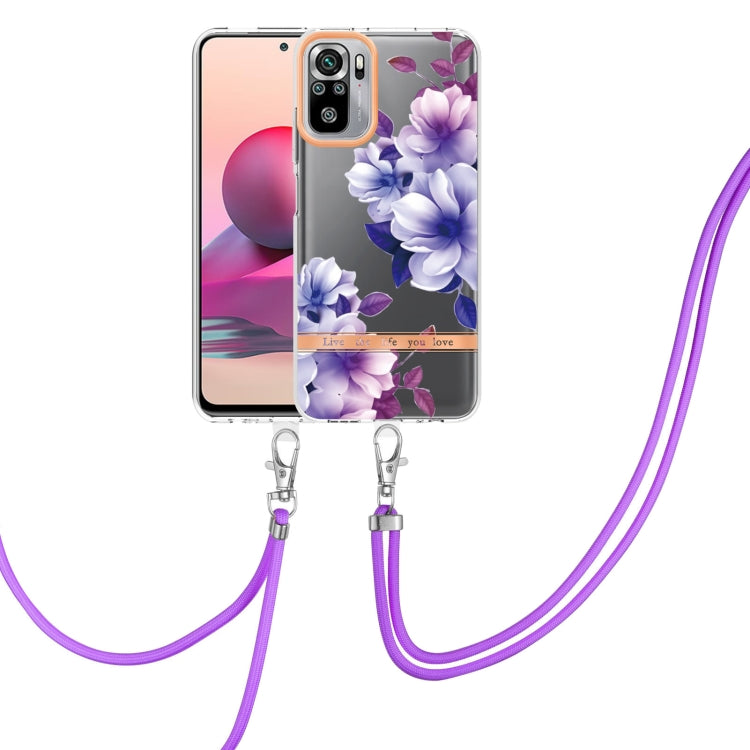 Flowers Series TPU Phone Case with Lanyard, For Xiaomi Redmi 10, For Xiaomi Redmi Note 10 Pro Max / Note 10 Pro, For Xiaomi Redmi Note 10s / Note 10 4G, For Xiaomi Redmi Note 11 5G / Poco M4 Pro 5G, For Xiaomi Redmi Note 11 Pro / Redmi Note 11 Pro+    ...