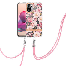 Load image into Gallery viewer, Flowers Series TPU Phone Case with Lanyard, For Xiaomi Redmi 10, For Xiaomi Redmi Note 10 Pro Max / Note 10 Pro, For Xiaomi Redmi Note 10s / Note 10 4G, For Xiaomi Redmi Note 11 5G / Poco M4 Pro 5G, For Xiaomi Redmi Note 11 Pro / Redmi Note 11 Pro+    ...