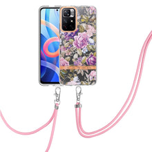 Load image into Gallery viewer, Flowers Series TPU Phone Case with Lanyard, For Xiaomi Redmi 10, For Xiaomi Redmi Note 10 Pro Max / Note 10 Pro, For Xiaomi Redmi Note 10s / Note 10 4G, For Xiaomi Redmi Note 11 5G / Poco M4 Pro 5G, For Xiaomi Redmi Note 11 Pro / Redmi Note 11 Pro+    ...
