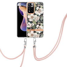 Load image into Gallery viewer, Flowers Series TPU Phone Case with Lanyard, For Xiaomi Redmi 10, For Xiaomi Redmi Note 10 Pro Max / Note 10 Pro, For Xiaomi Redmi Note 10s / Note 10 4G, For Xiaomi Redmi Note 11 5G / Poco M4 Pro 5G, For Xiaomi Redmi Note 11 Pro / Redmi Note 11 Pro+    ...