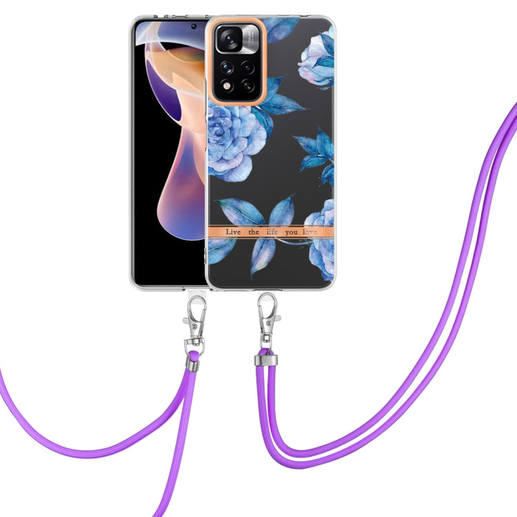 Flowers Series TPU Phone Case with Lanyard, For Xiaomi Redmi 10, For Xiaomi Redmi Note 10 Pro Max / Note 10 Pro, For Xiaomi Redmi Note 10s / Note 10 4G, For Xiaomi Redmi Note 11 5G / Poco M4 Pro 5G, For Xiaomi Redmi Note 11 Pro / Redmi Note 11 Pro+    ...