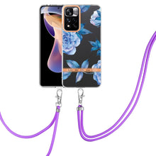 Load image into Gallery viewer, Flowers Series TPU Phone Case with Lanyard, For Xiaomi Redmi 10, For Xiaomi Redmi Note 10 Pro Max / Note 10 Pro, For Xiaomi Redmi Note 10s / Note 10 4G, For Xiaomi Redmi Note 11 5G / Poco M4 Pro 5G, For Xiaomi Redmi Note 11 Pro / Redmi Note 11 Pro+    ...