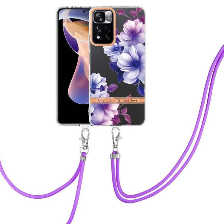 Flowers Series TPU Phone Case with Lanyard, For Xiaomi Redmi 10, For Xiaomi Redmi Note 10 Pro Max / Note 10 Pro, For Xiaomi Redmi Note 10s / Note 10 4G, For Xiaomi Redmi Note 11 5G / Poco M4 Pro 5G, For Xiaomi Redmi Note 11 Pro / Redmi Note 11 Pro+    ...