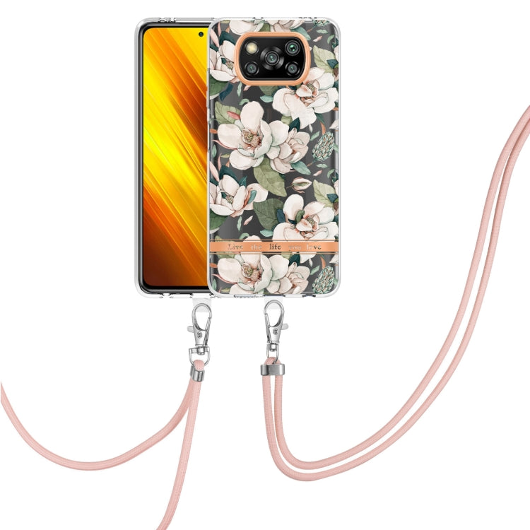 Flowers Series TPU Phone Case with Lanyard, For Xiaomi Redmi 10, For Xiaomi Redmi Note 10 Pro Max / Note 10 Pro, For Xiaomi Redmi Note 10s / Note 10 4G, For Xiaomi Redmi Note 11 5G / Poco M4 Pro 5G, For Xiaomi Redmi Note 11 Pro / Redmi Note 11 Pro+    ...