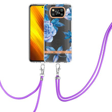 Load image into Gallery viewer, Flowers Series TPU Phone Case with Lanyard, For Xiaomi Redmi 10, For Xiaomi Redmi Note 10 Pro Max / Note 10 Pro, For Xiaomi Redmi Note 10s / Note 10 4G, For Xiaomi Redmi Note 11 5G / Poco M4 Pro 5G, For Xiaomi Redmi Note 11 Pro / Redmi Note 11 Pro+    ...