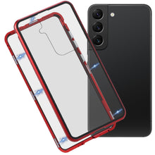 Load image into Gallery viewer, HD Magnetic Metal Tempered Glass Phone Case, For Samsung Galaxy S21 FE 5G