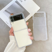 Load image into Gallery viewer, For Samsung Galaxy Z Flip4 Round Edge TPU Folding Phone Case, For Samsung Galaxy Z Flip4