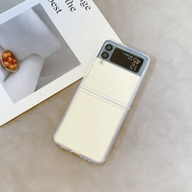 For Samsung Galaxy Z Flip4 Round Edge TPU Folding Phone Case, For Samsung Galaxy Z Flip4