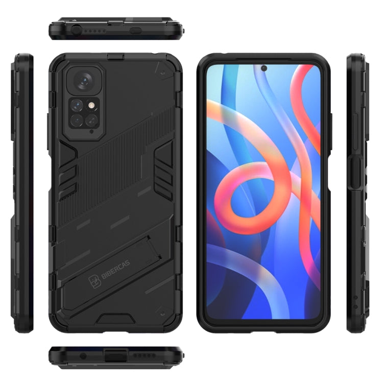 Punk Armor 2 in 1 PC + TPU Shockproof Phone Case with Invisible Holder, For Xiaomi Redmi Note 11 / Note 11S Global