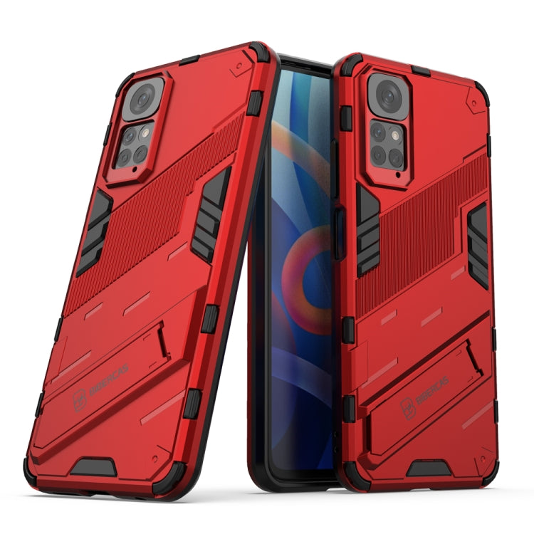 Punk Armor 2 in 1 PC + TPU Shockproof Phone Case with Invisible Holder, For Xiaomi Redmi Note 11 / Note 11S Global