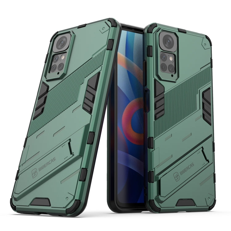Punk Armor 2 in 1 PC + TPU Shockproof Phone Case with Invisible Holder, For Xiaomi Redmi Note 11 / Note 11S Global