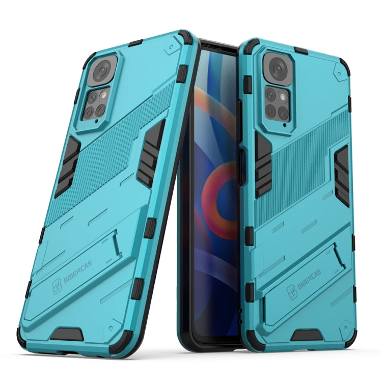 Punk Armor 2 in 1 PC + TPU Shockproof Phone Case with Invisible Holder, For Xiaomi Redmi Note 11 / Note 11S Global