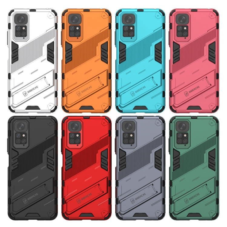 Punk Armor 2 in 1 PC + TPU Shockproof Phone Case with Invisible Holder, For Xiaomi Redmi Note 11 / Note 11S Global