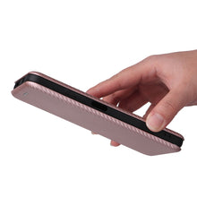 Load image into Gallery viewer, Carbon Fiber Texture Magnetic Horizontal Flip PU Phone Case, For Xiaomi Redmi Note 11 / Note 11S Global, For Motorola Edge X30