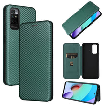 Load image into Gallery viewer, Carbon Fiber Texture Magnetic Horizontal Flip PU Phone Case, For Xiaomi Redmi Note 11 / Note 11S Global, For Motorola Edge X30