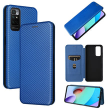 Load image into Gallery viewer, Carbon Fiber Texture Magnetic Horizontal Flip PU Phone Case, For Xiaomi Redmi Note 11 / Note 11S Global, For Motorola Edge X30