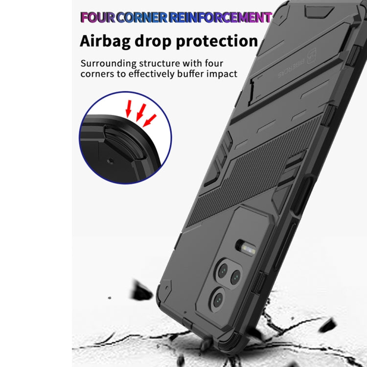 Punk Armor 2 in 1 PC + TPU Shockproof Phone Case with Holder, For Xiaomi Redmi K50 Pro, For Xiaomi Redmi K50 Gaming