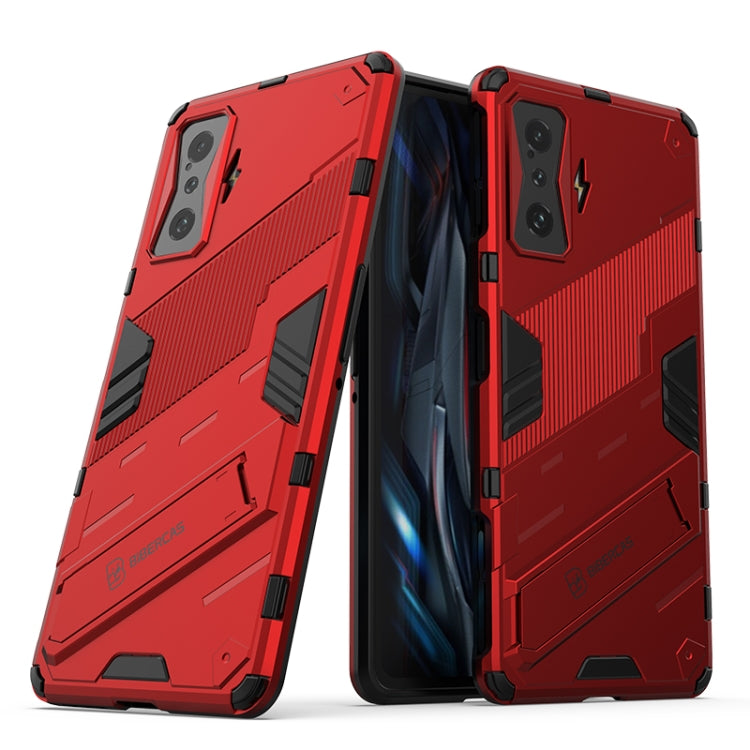 Punk Armor 2 in 1 PC + TPU Shockproof Phone Case with Holder, For Xiaomi Redmi K50 Pro, For Xiaomi Redmi K50 Gaming