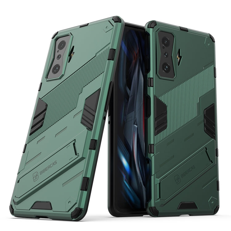 Punk Armor 2 in 1 PC + TPU Shockproof Phone Case with Holder, For Xiaomi Redmi K50 Pro, For Xiaomi Redmi K50 Gaming