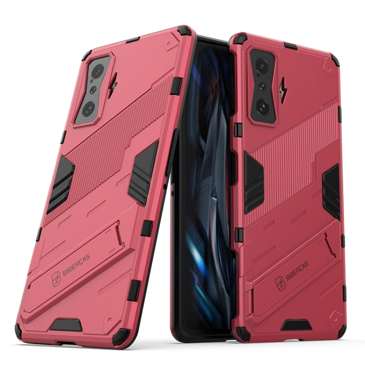 Punk Armor 2 in 1 PC + TPU Shockproof Phone Case with Holder, For Xiaomi Redmi K50 Pro, For Xiaomi Redmi K50 Gaming