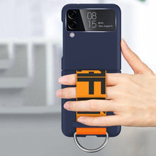Load image into Gallery viewer, For Samsung Galaxy Z Flip4 Wrist Strap Skin Feel Frosted PC Phone Case, For Samsung Galaxy Z Flip4