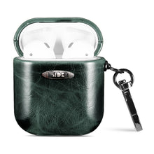 Load image into Gallery viewer, Oil Wax Leather Texture Earphone Protective Case with Hang Buckle, For AirPods 1 / 2, For AirPods 3, For AirPods Pro