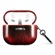 Load image into Gallery viewer, Oil Wax Leather Texture Earphone Protective Case with Hang Buckle, For AirPods 1 / 2, For AirPods 3, For AirPods Pro