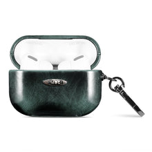 Load image into Gallery viewer, Oil Wax Leather Texture Earphone Protective Case with Hang Buckle, For AirPods 1 / 2, For AirPods 3, For AirPods Pro