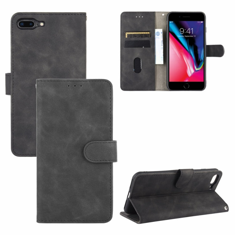 Skin Feel Magnetic Calf Leather Case, For iPhone SE 2022 / SE 2020 / 8 / 7