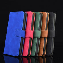 Load image into Gallery viewer, Skin Feel Magnetic Calf Leather Case, For iPhone SE 2022 / SE 2020 / 8 / 7