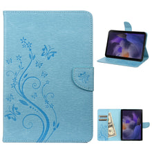 Load image into Gallery viewer, Butterfly Flower Embossing Pattern Leather Tablet Case, For Samsung Galaxy Tab A8 10.5 2021