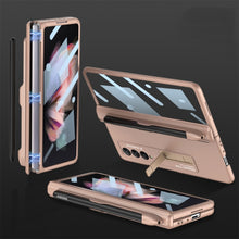 Load image into Gallery viewer, GKK Integrated Magnetic Full Coverage Phone Flip Case with Pen Slot, For Samsung Galaxy Z Fold3 5G