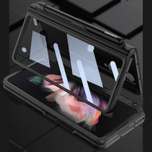 Load image into Gallery viewer, GKK Integrated Magnetic Full Coverage Phone Flip Case with Pen Slot, For Samsung Galaxy Z Fold3 5G